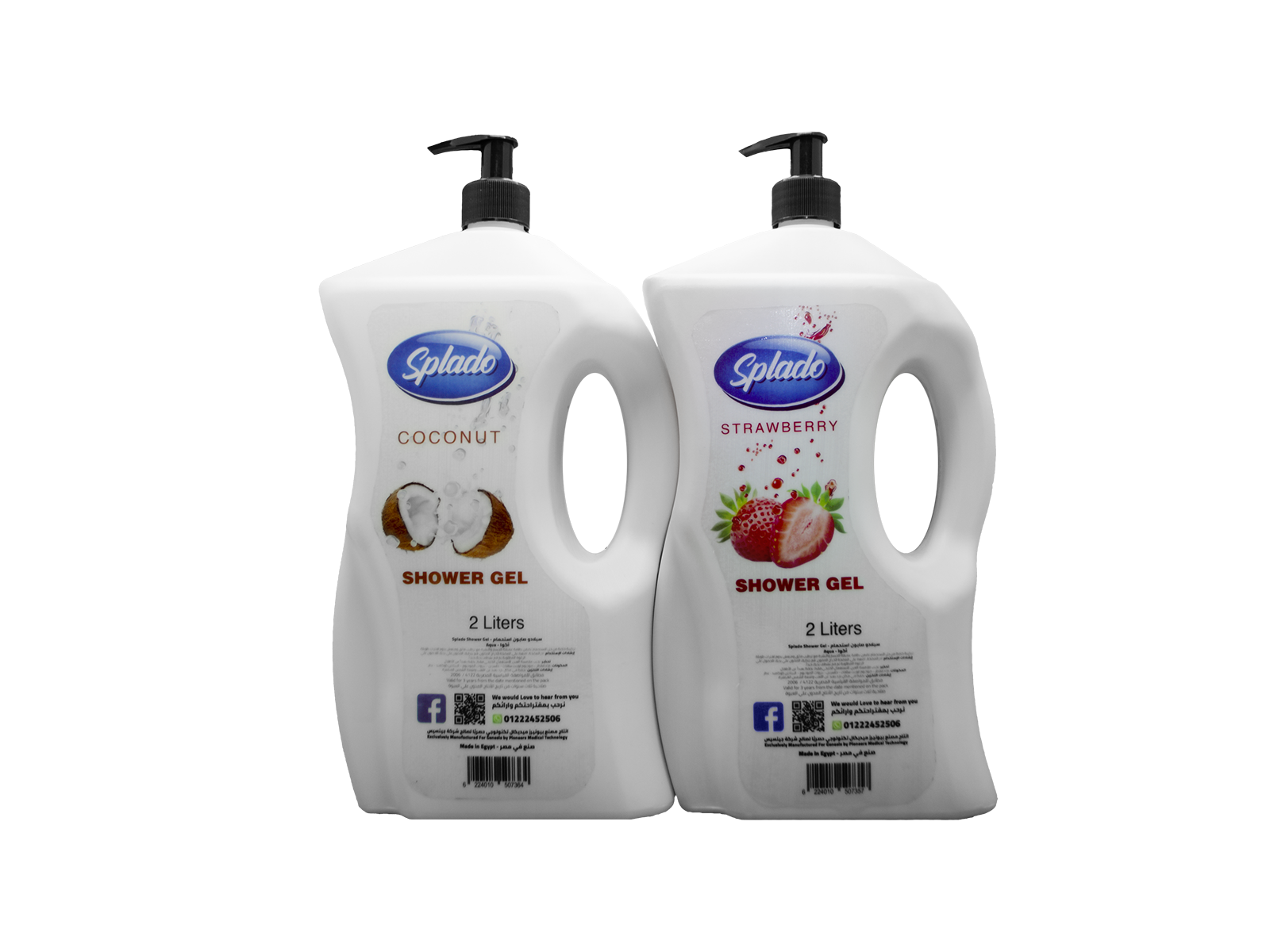 DSC_0710.png Shower Gel Family Size Pack 2 Liter X 2 - Coconut & Aqua Scent - Image 1